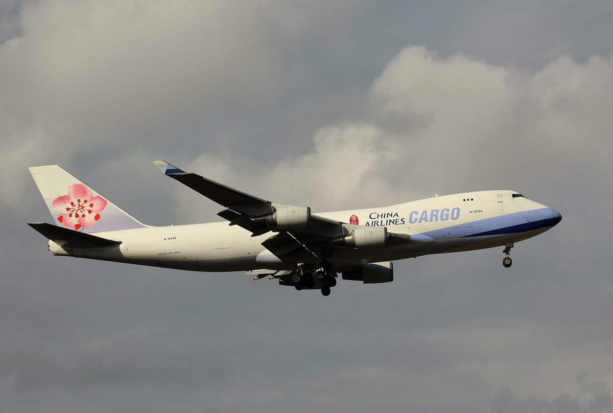China Airlines Cargo,B-18708,(c/n 30765),Boeing 747-409F,09.10.2016, FRA-EDDF, Frankfurt, Germany 