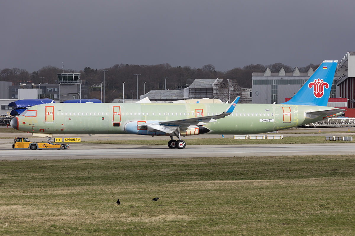 China Southern Airlines, D-AVZY, Airbus, A321-253N, 18.03.2019, XFW, Hamburg-Finkenwerder, Germany 

