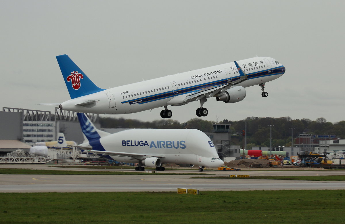 China Southern, B-8966, MSN 7652, Airbus A 321-211(SL), 04.05.2017, XFW-EDHI, Hamburg-Finkenwerder, Germany(Delivery Flug) 