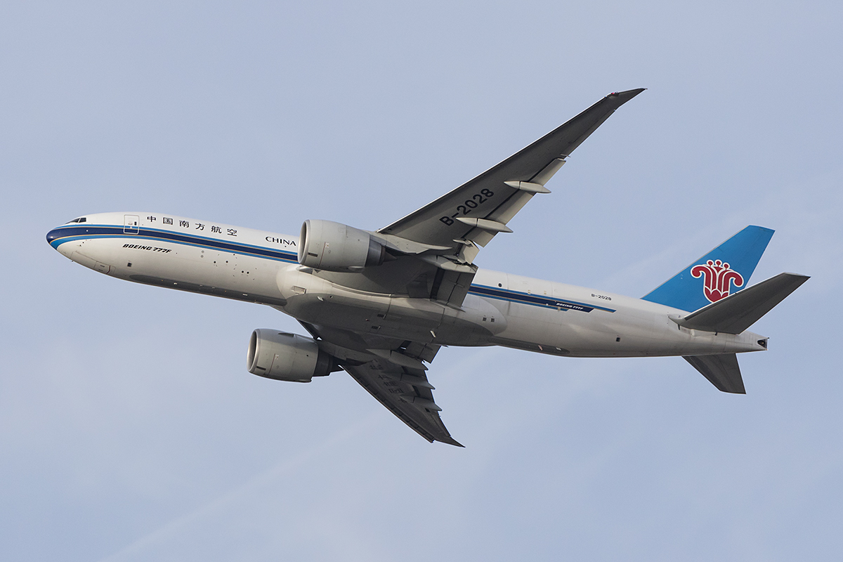 China Southern Cargo, B-2028, Boeing, B777-F1B, 13.02.2019, FRA, Frankfurt, Germany 



