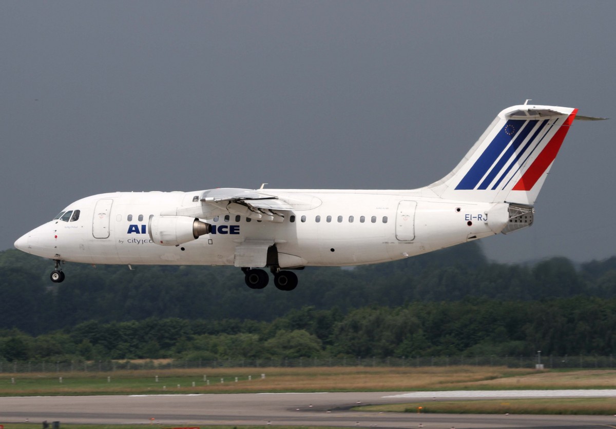 City Jet (Air France), EI-RJI  Skellig Michael , BAe 146-200 / Avro RJ-85, 01.07.2013, DUS-EDDL, Dsseldorf, Germany 