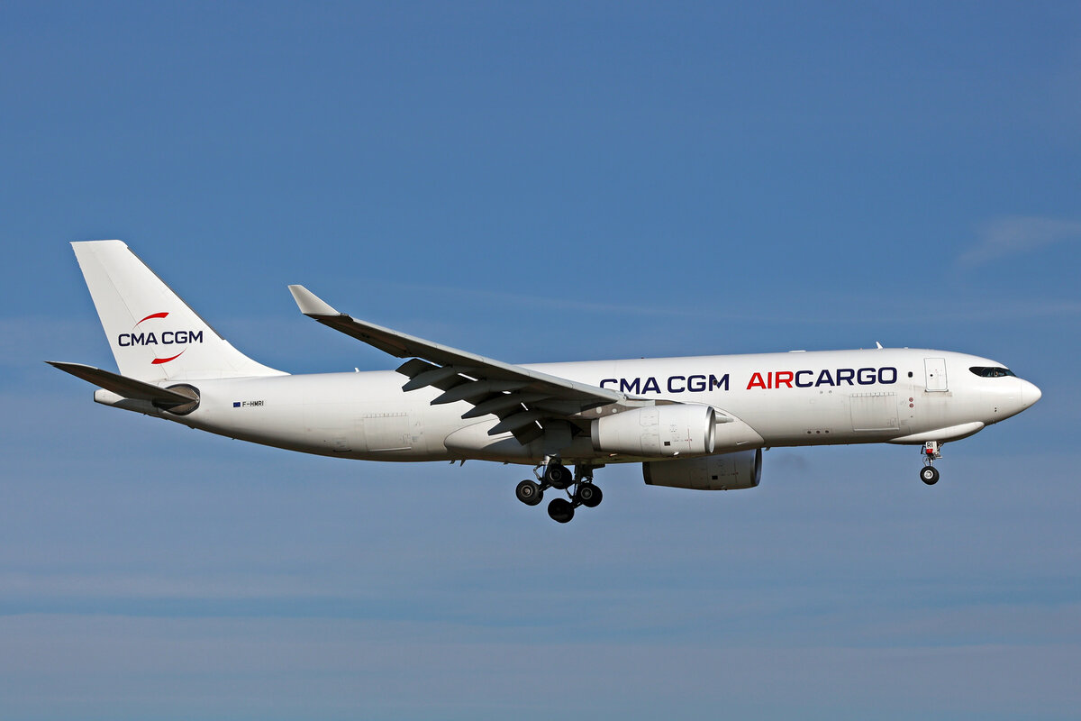 CMA CGM Air Cargo, F-HMRI, Airbus A330-243F, msn: 1584, 29.November 2023, ZRH Zürich, Switzerland.