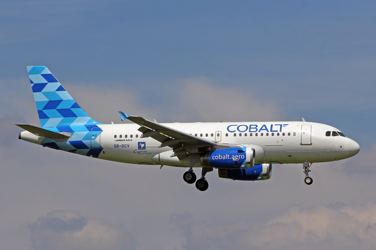 Cobalt Air, 5B-DCV, Airbus A319-132, msn: 2032, 15.Juni 2018, ZRH Zürich, Switzerland.