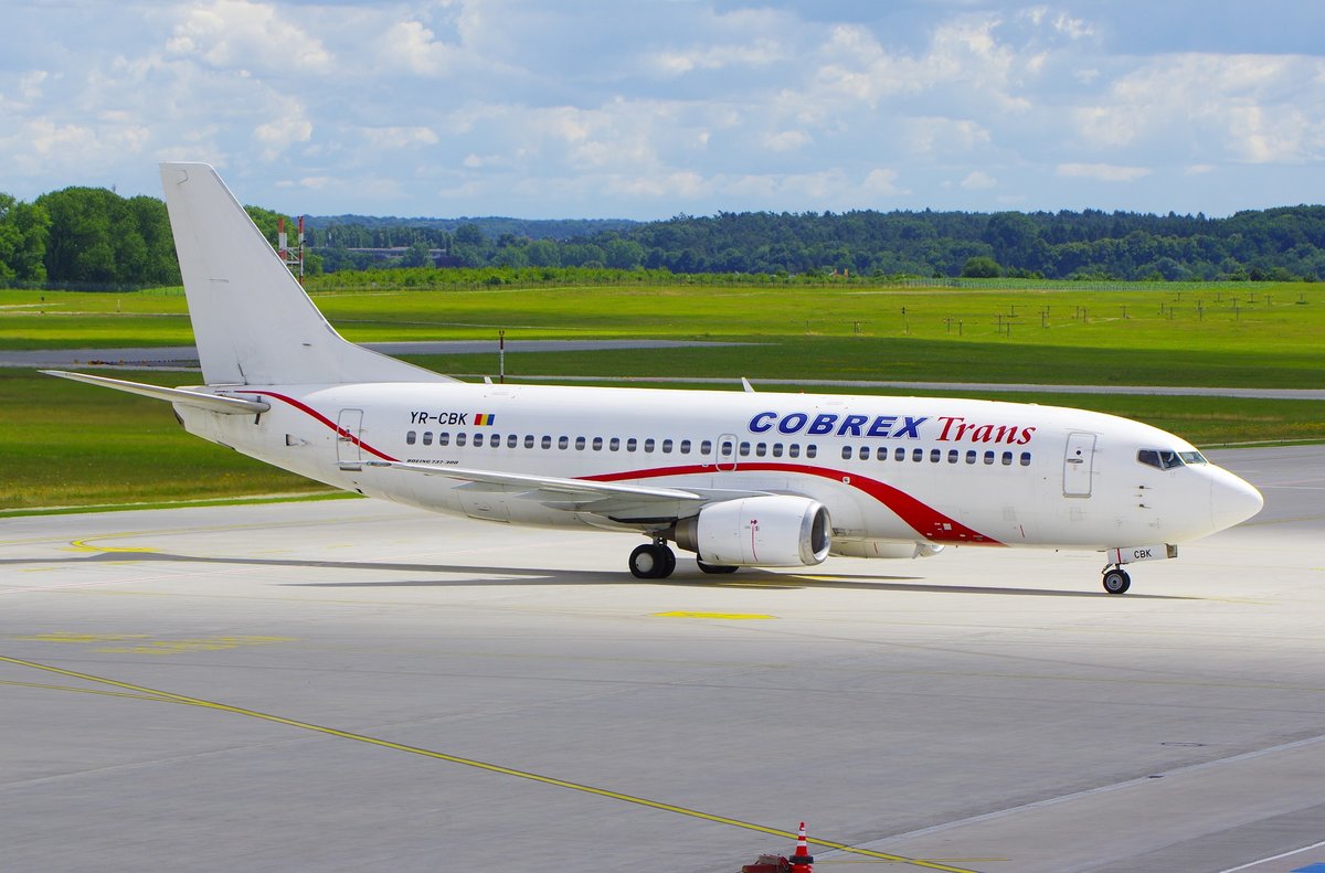 Cobrex Trans  Boeing 737-300, YR-CBK, 30.06.2018 Rostock-Laage