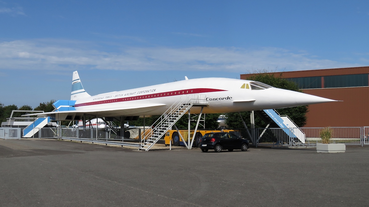Concorde-Mockup als Museums-Restaurant vor der Flugausstellung Hermeskeil, 23.8.18