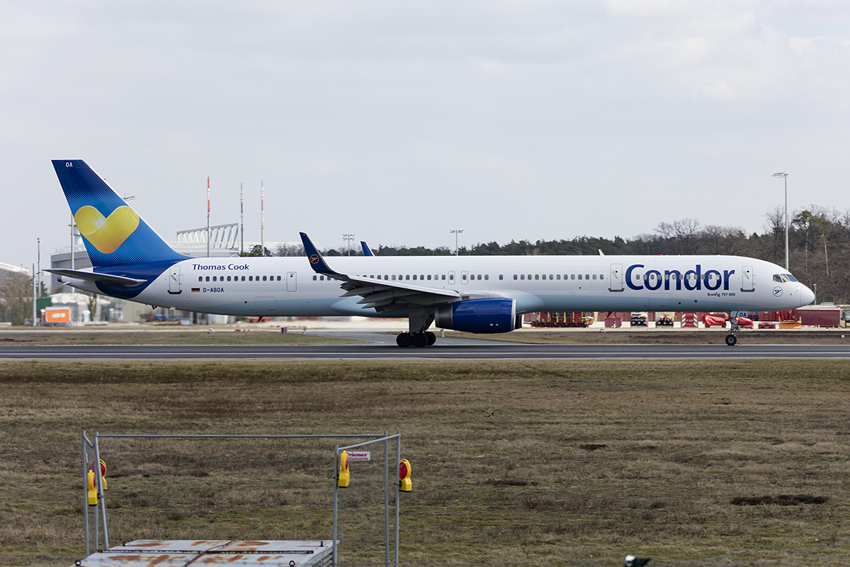 Condor, D-ABOA, Boeing, B757-330, 24.03.2018, FRA, Frankfurt, Germany 




