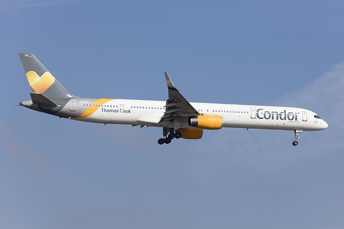 Condor, D-ABOJ, Boeing, B757-330, 24.03.2018, FRA, Frankfurt, Germany 


