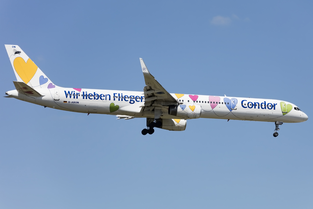 Condor, D-ABON, Boeing, B757-330, 05.05.2016, FRA, Frankfurt, Germany 
