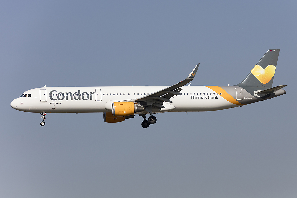 Condor, D-AIAD, Airbus, A321-211, 17.10.2017, FRA, Frankfurt, Germany 


