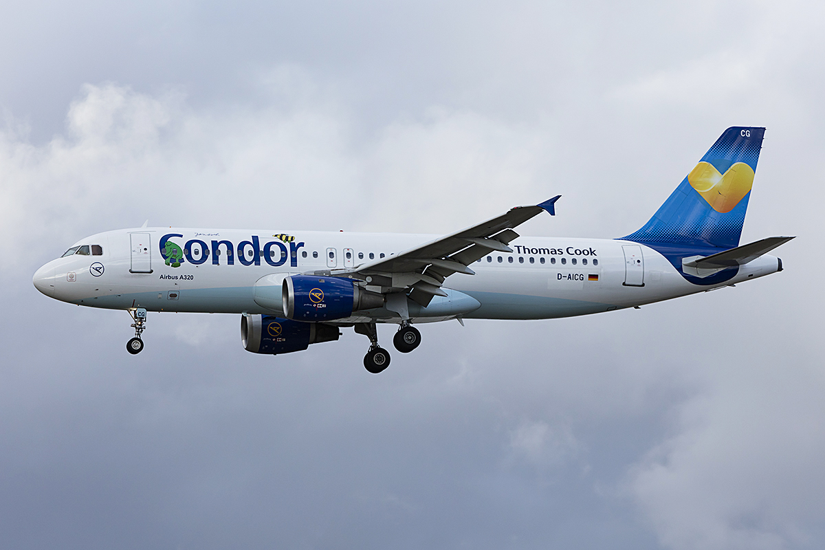 Condor, D-AICG, Airbus, A320-212, 17.01.2019, FRA, Frankfurt, Germany 


