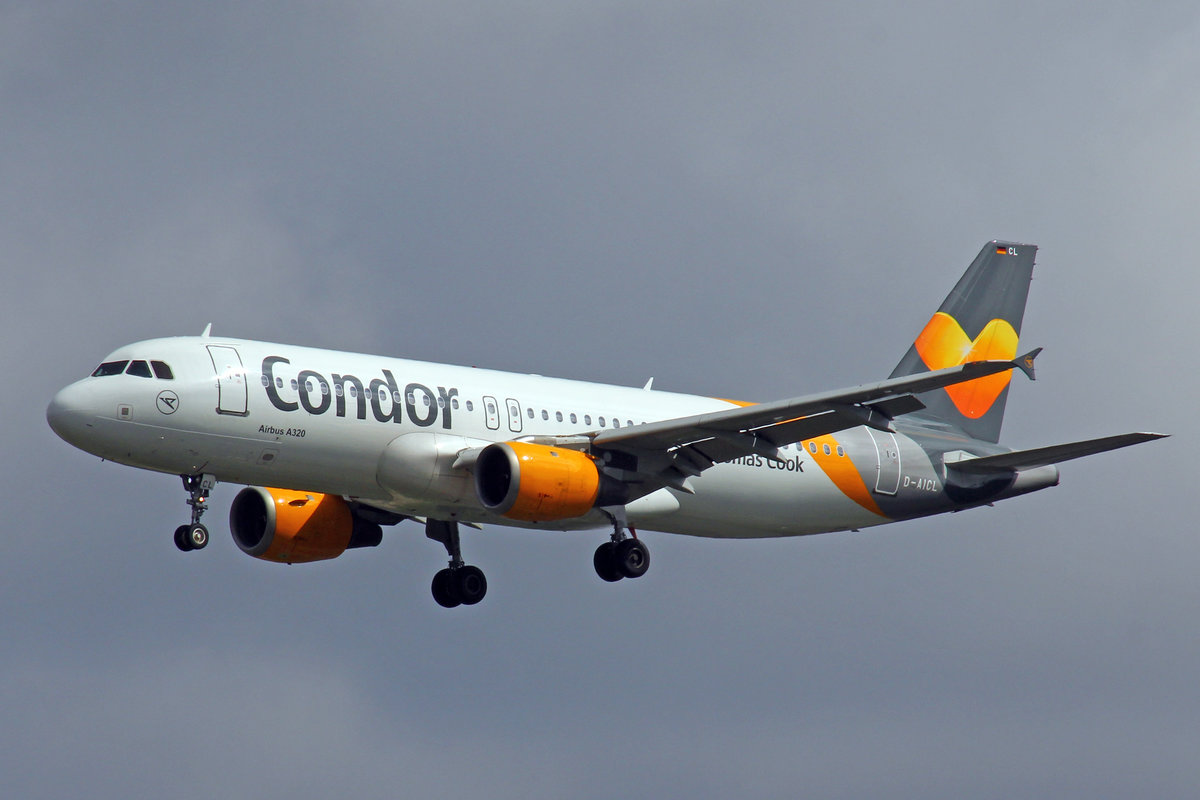 Condor, D-AICL, Airbus A320-212, 20.Mai 2017, FRA Frankfurt am Main, Germany.