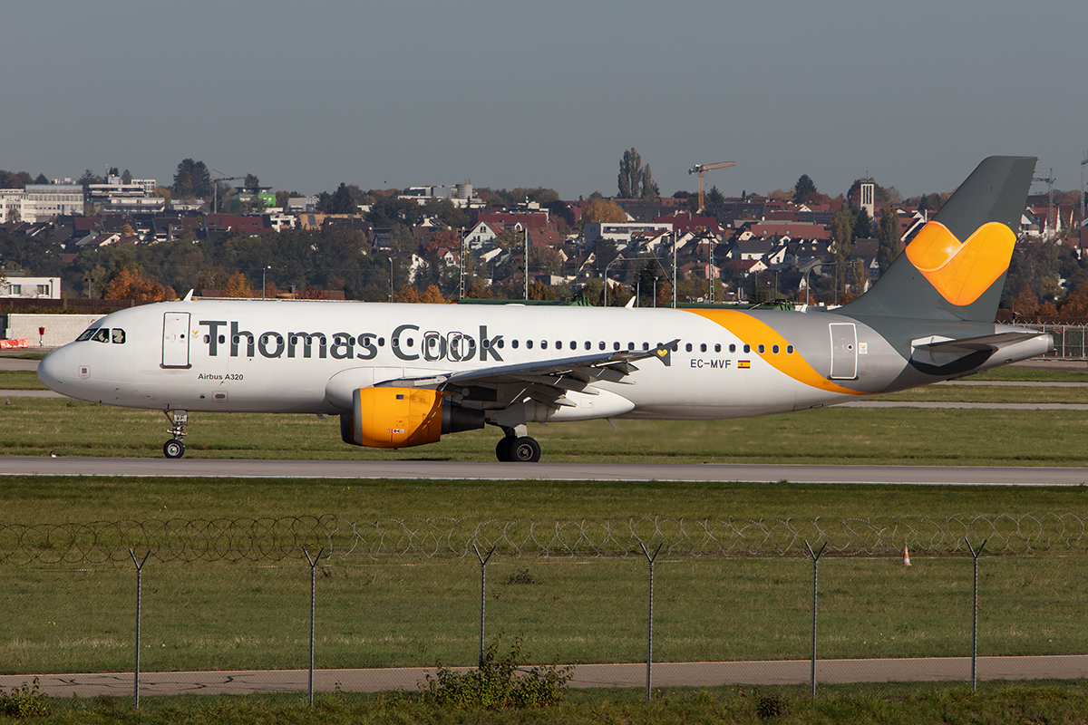 Condor, EC-MVF, Airbus, A320-212, 15.10.2019, STR, Stuttgart, Germany




