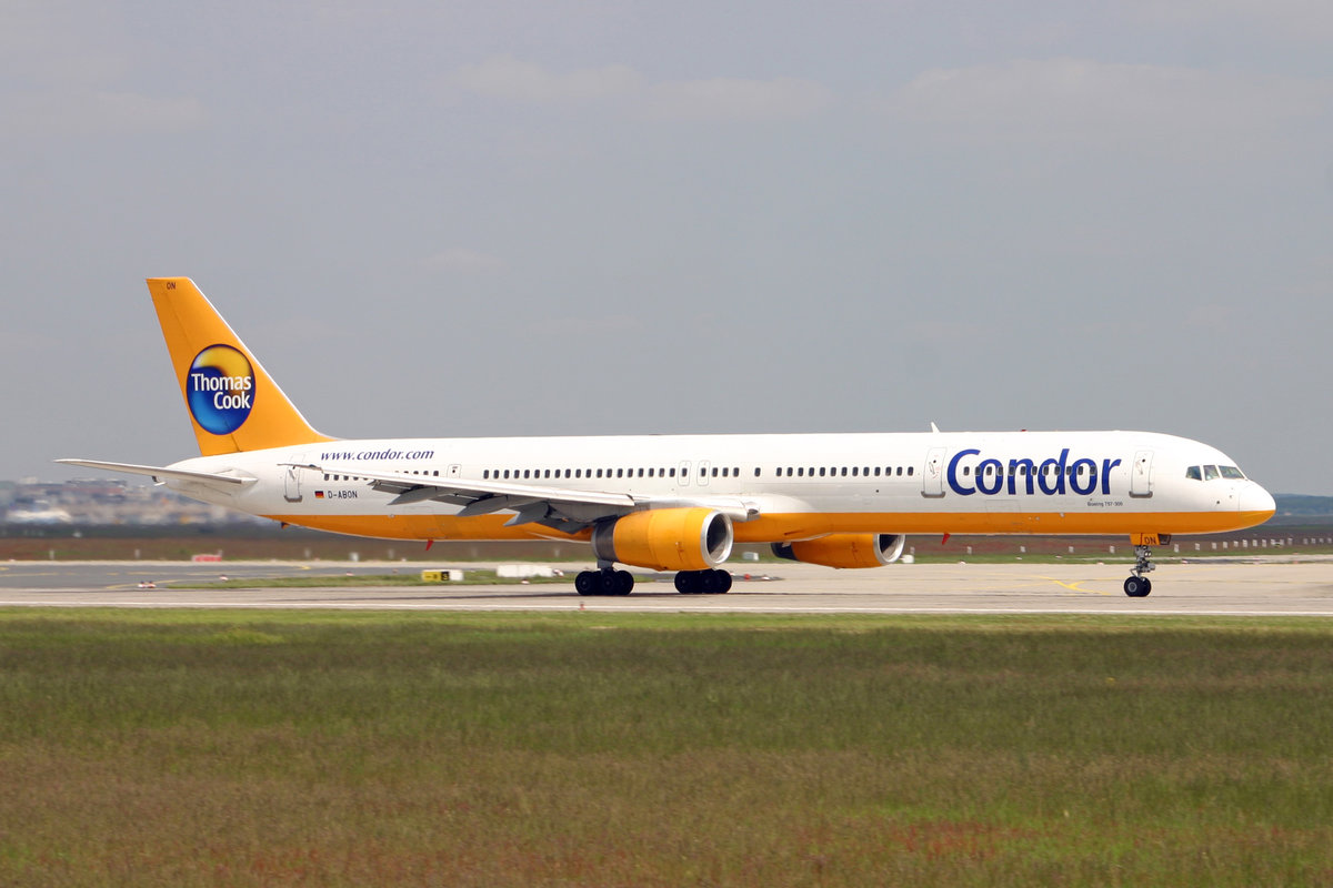Condor Flugdienst, D-ABON, Boeing 757-330, msn: 29023/929, 19.Mai 2005, FRA Frankfurt, Germany.