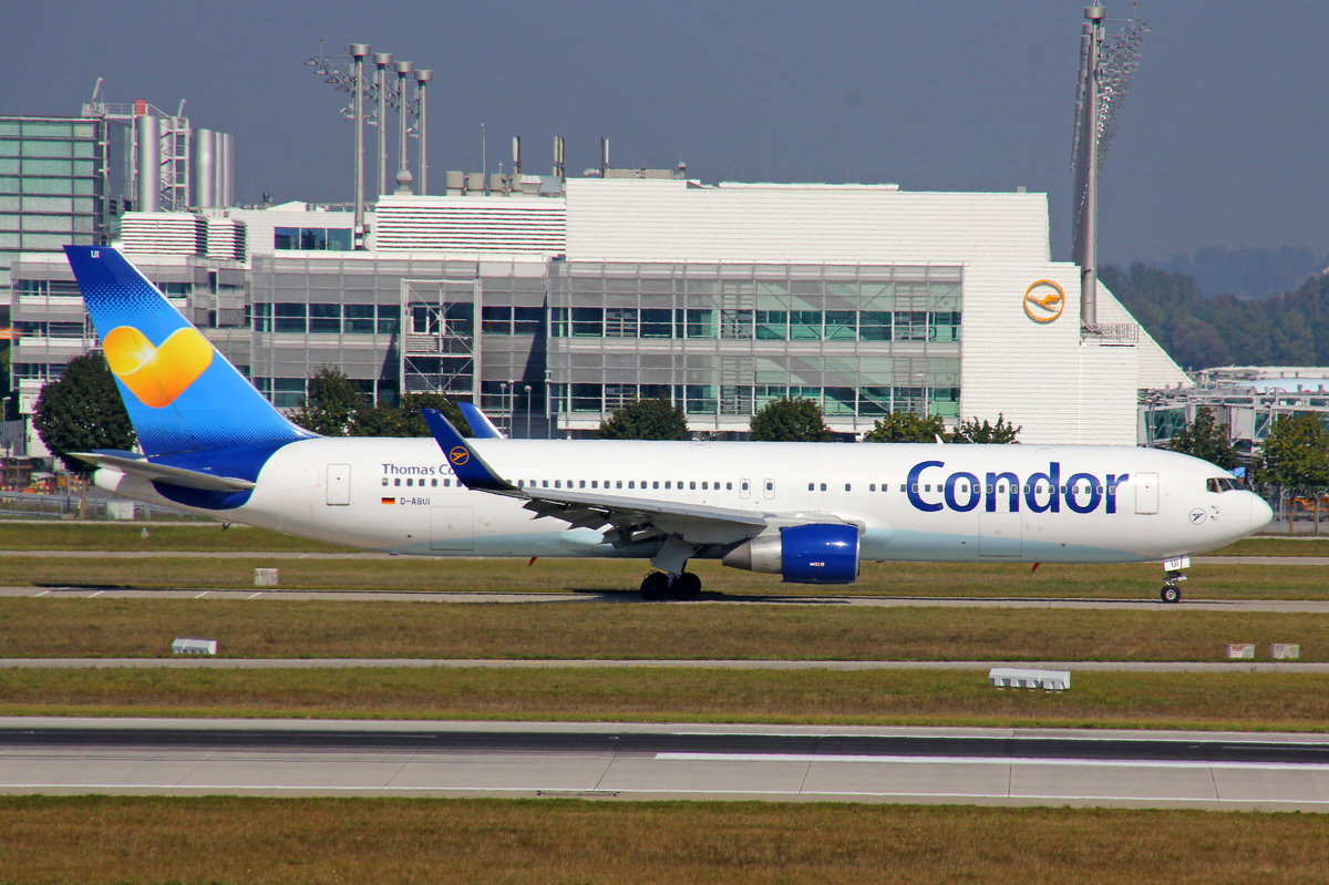 Condor Flugdienst, D-ABUI, Boeing 767-330ER, 25.September 2016, MUC München, Germany.