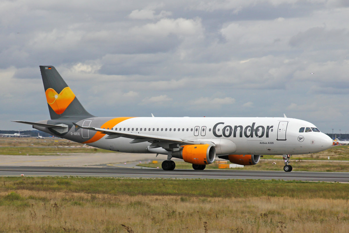 Condor Flugdienst, D-AICG, Airbus A320-212, msn: 957, 28,September 2019, FRA Frankfurt, Germany.