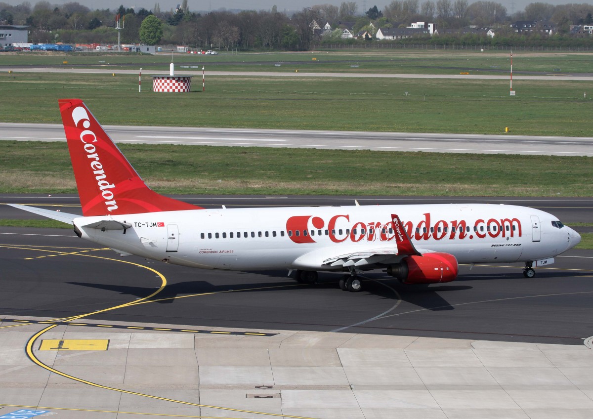Corendon Airlines, TC-TJM, Boeing 737-800 wl, 02.04.2014, DUS-EDDL, Dsseldorf, Germany 