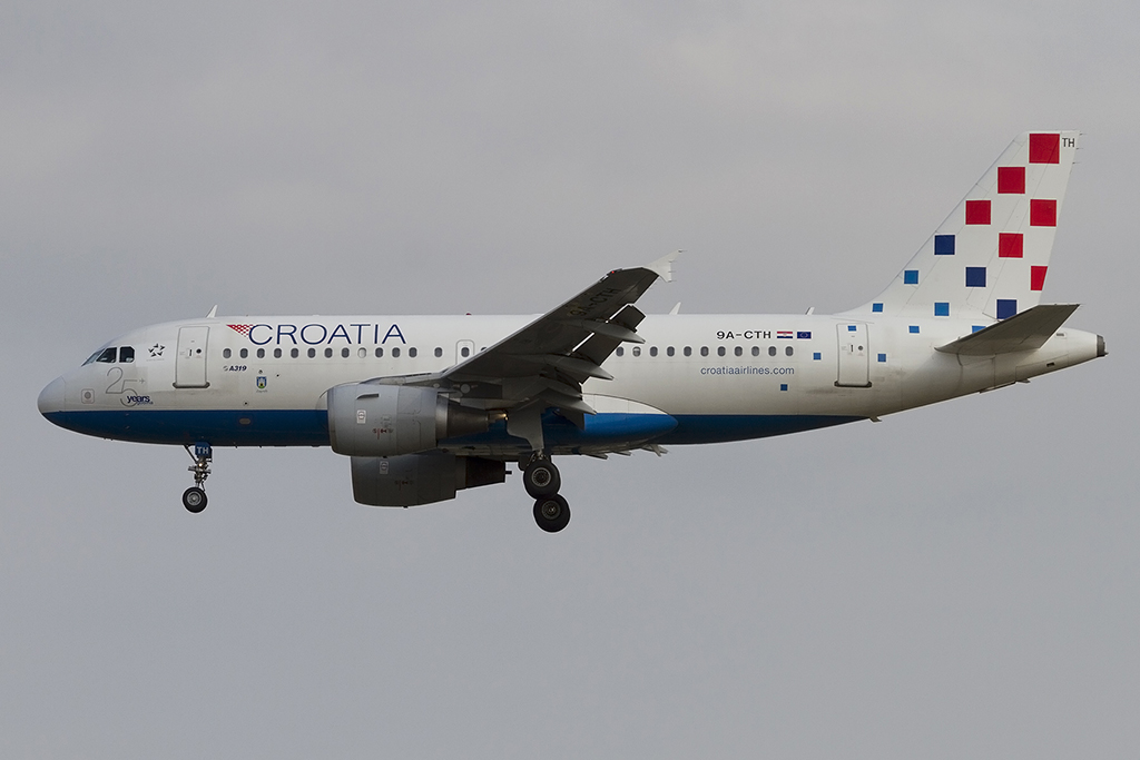 Croatia Airlines, 9A-CTH, Airbus, A319-112, 11.08.2015, FRA, Frankfurt, Germany 




