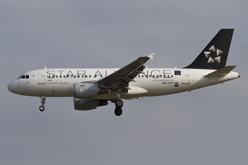 Croatia Airlines, 9A-CTI, Airbus, A319-112, 11.08.2015, FRA, Frankfurt, Germany 



 