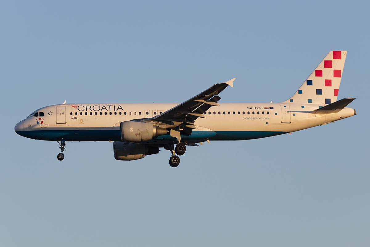 Croatia Airlines, 9A-CTJ, Airbus, A320-214, 14.10.2018, FRA, Frankfurt, Germany 



