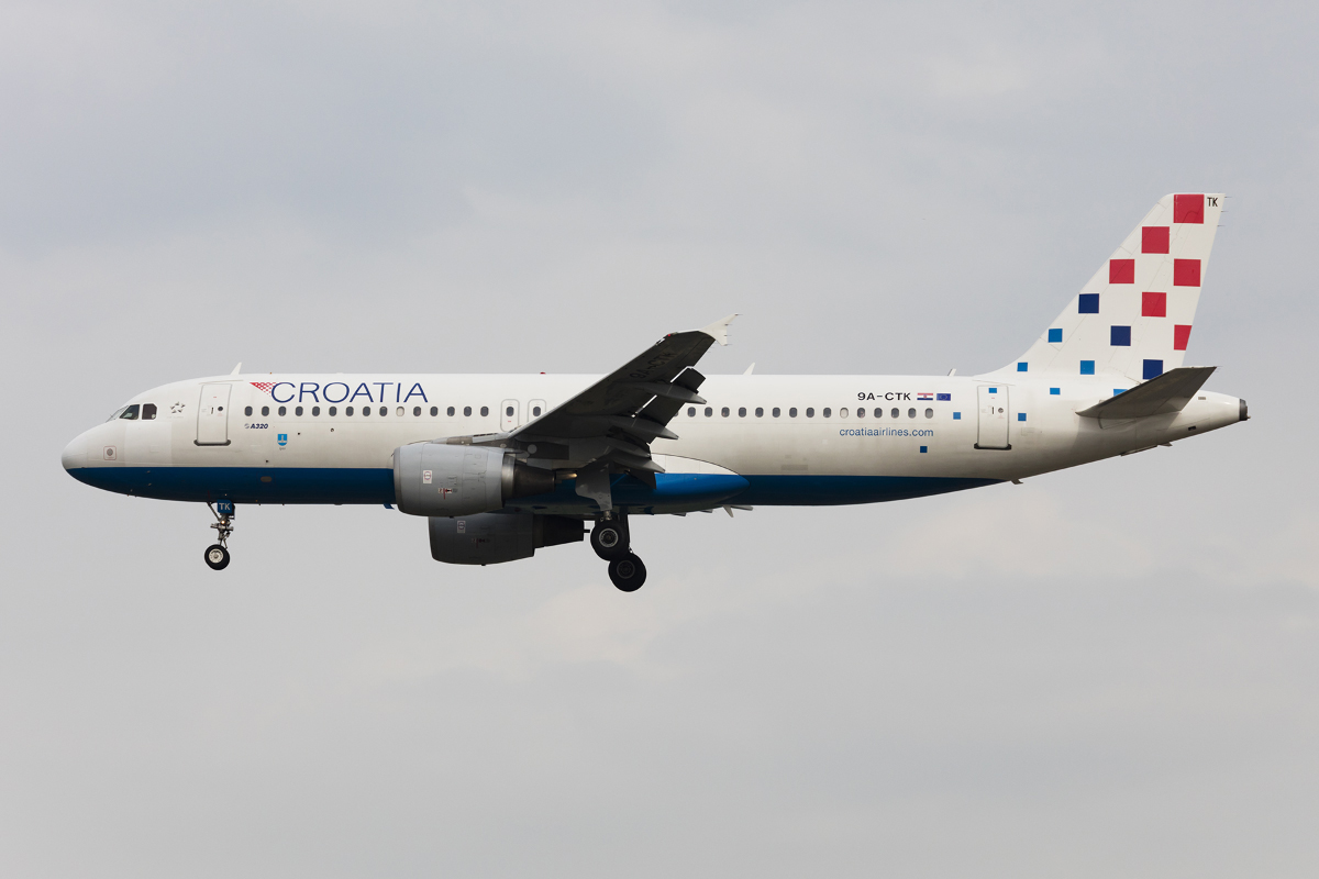 Croatia Airlines, 9A-CTK, Airbus, A320-214, 01.04.2017, FRA, Frankfurt, Germany



