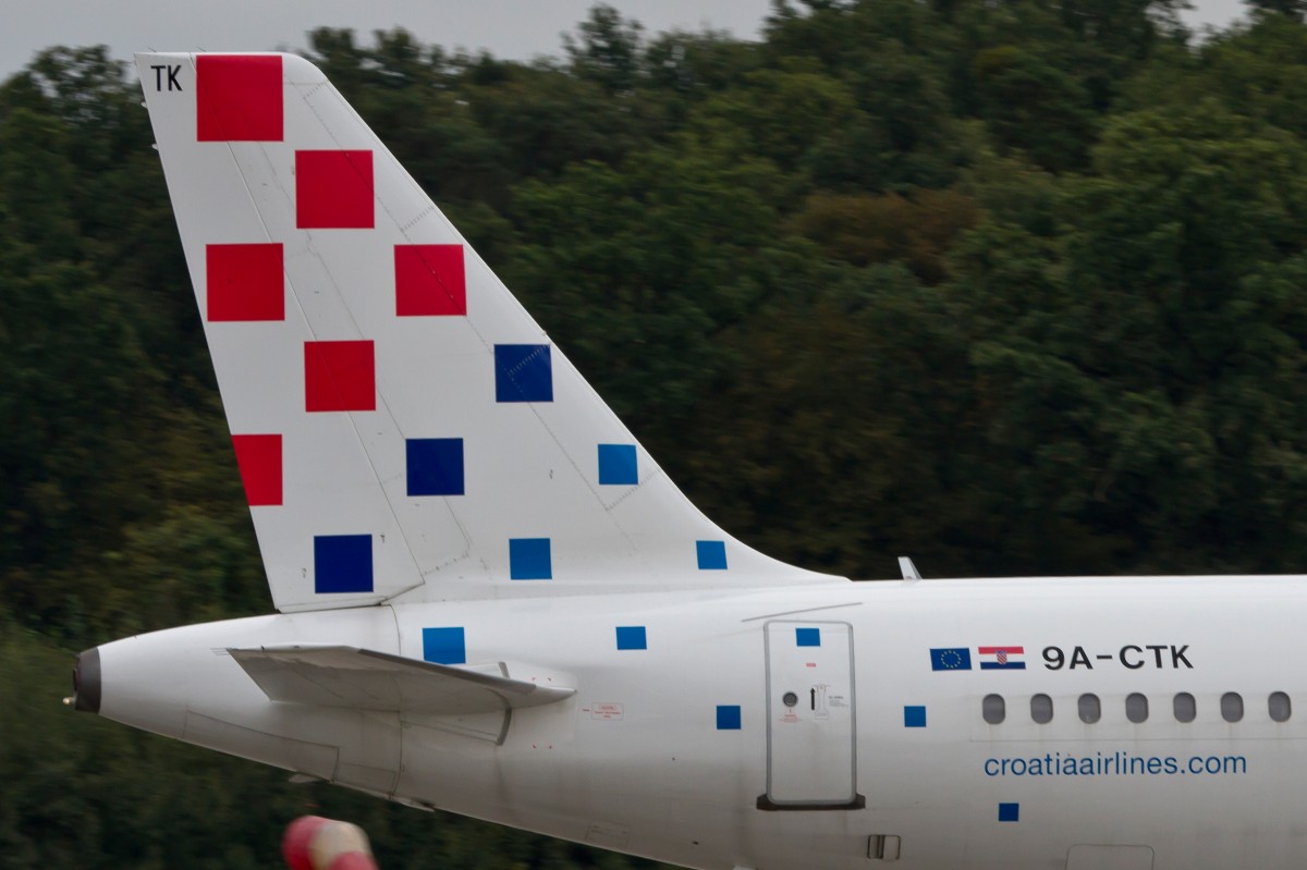 Croatia Airlines, 9A-CTK  Split , Airbus, A 320-200 (Seitenleitwerk/Tail), 15.09.2014, FRA-EDDF, Frankfurt, Germany