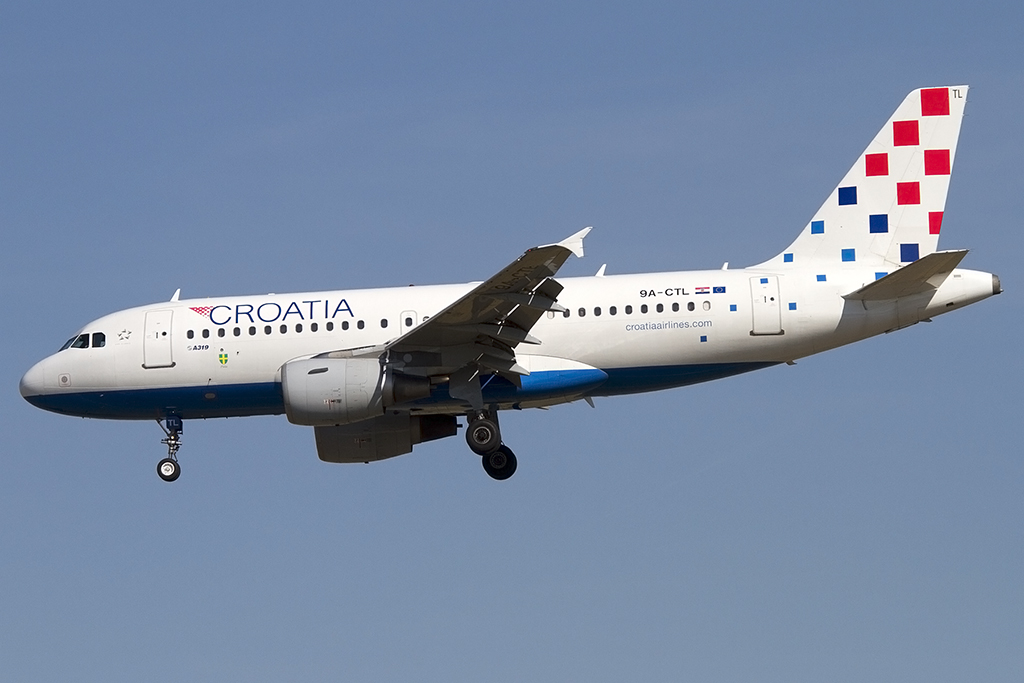 Croatia Airlines, 9A-CTL, Airbus, A319-112, 16.08.2013, FRA, Frankfurt, Germany




