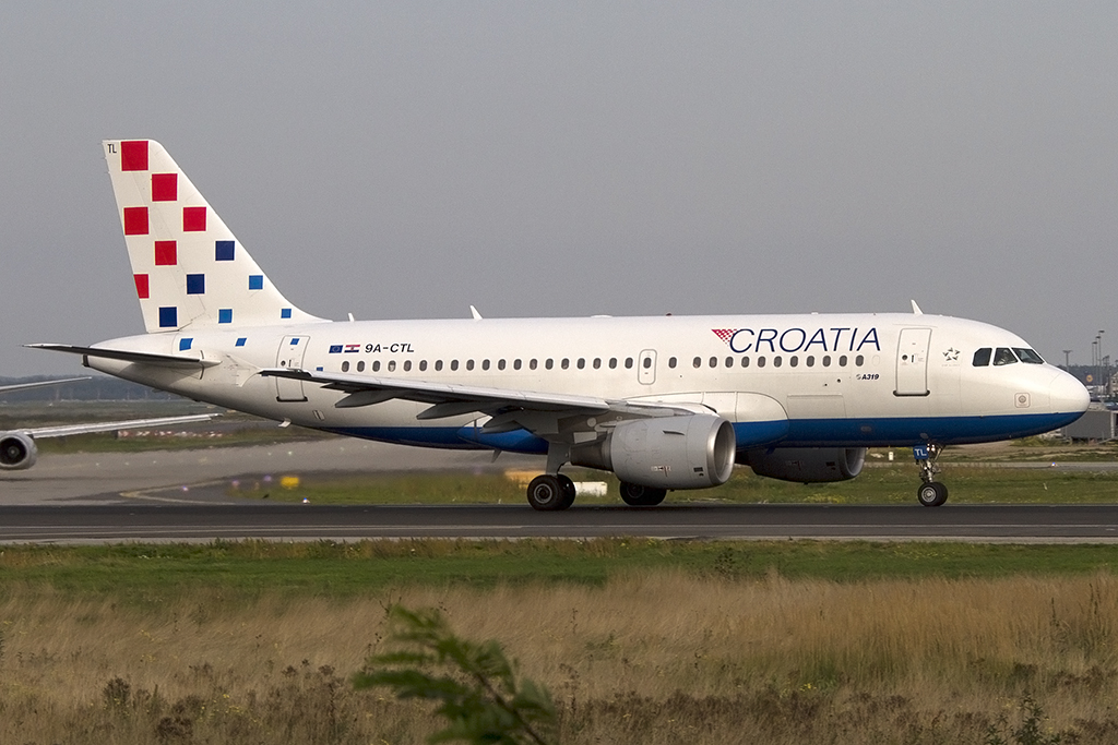 Croatia Airlines, 9A-CTL, Airbus, A319-112, 28.09.2013, FRA, Frankfurt, Germany 






