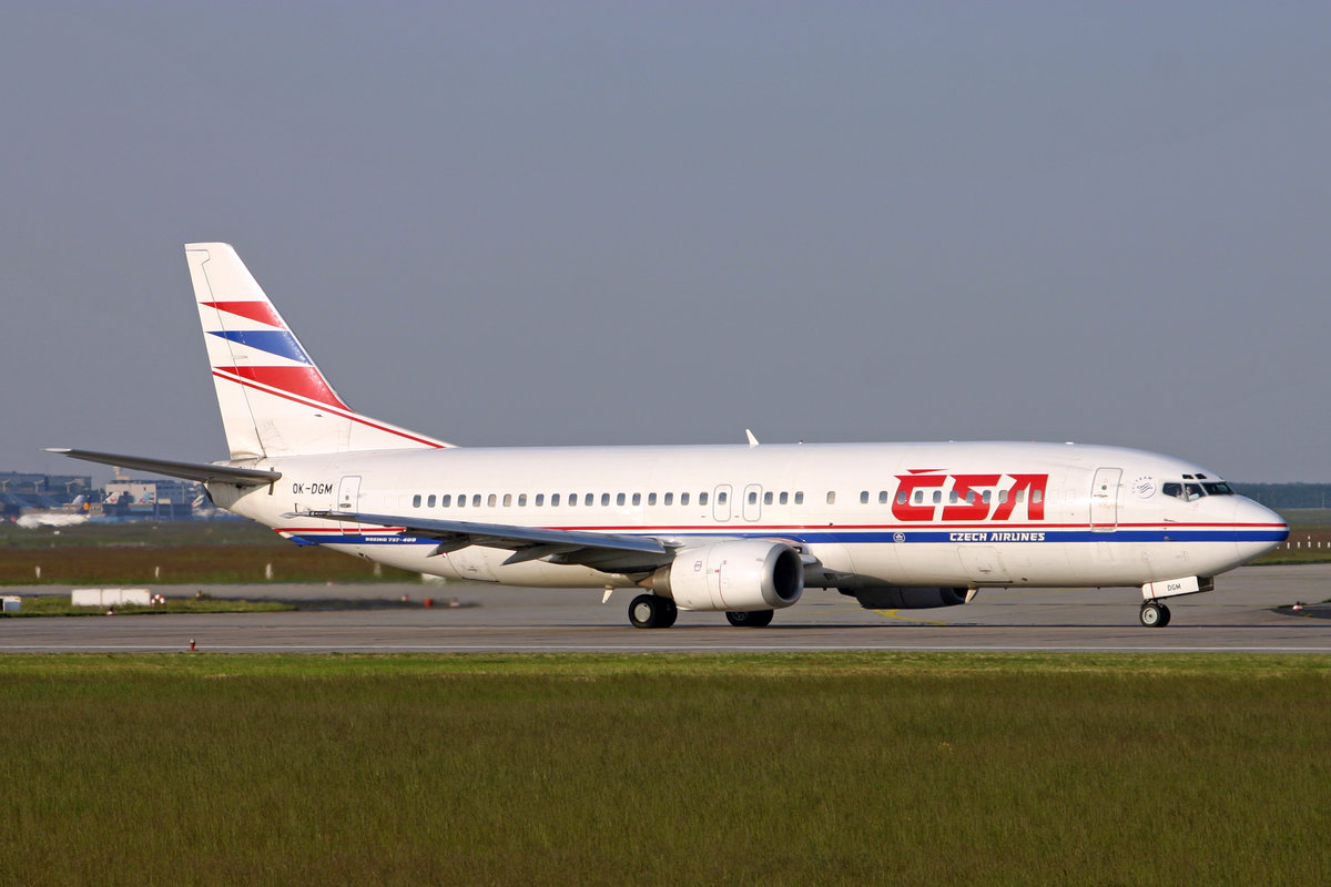 CSA Czech Airlines, OK-DGZ, Boeing 737-45S, msn: 28473/3014, 19.Mai 2005, FRA Frankfurt, Germany.