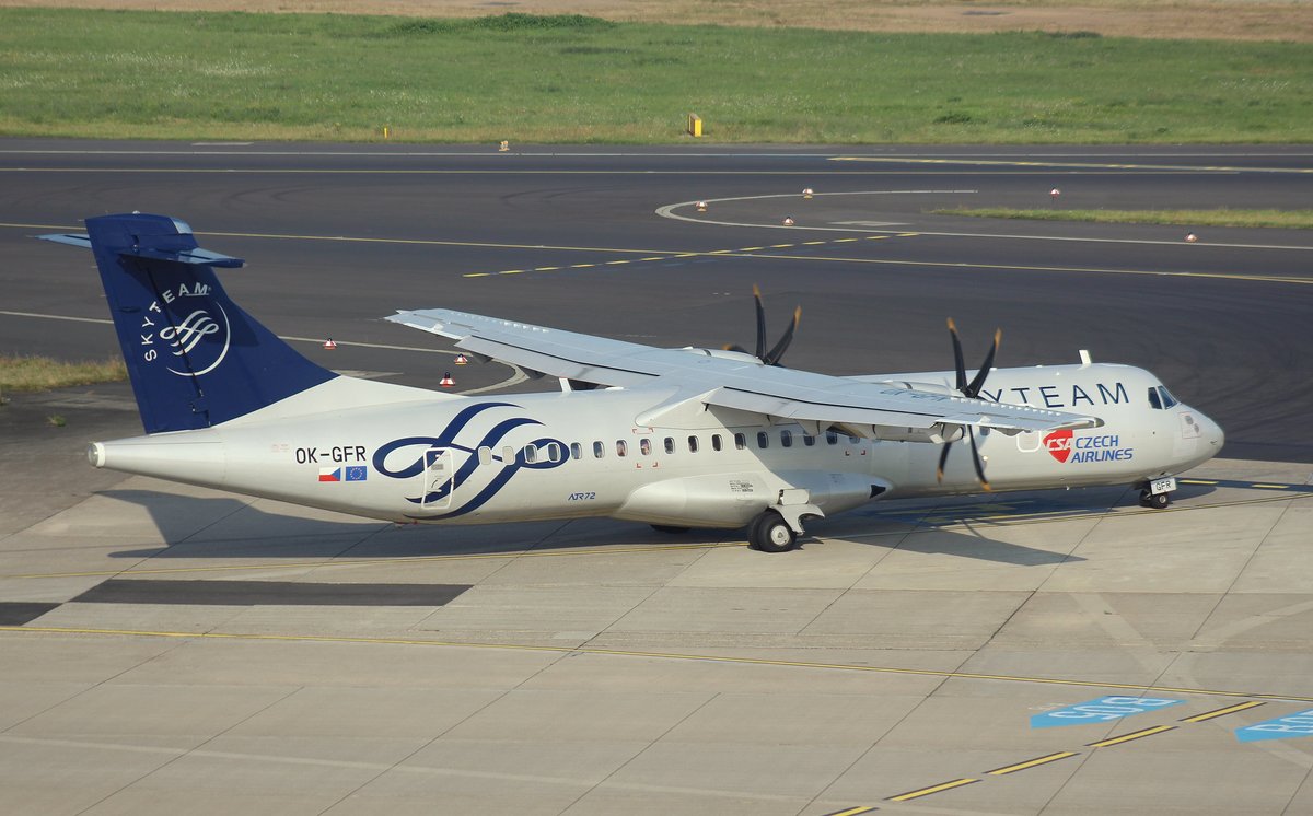 Czech Airlines, OK-GFR, (c/n 681),ATR 72-212 A, 01.09.2016, DUS-EDDL, Düsseldorf, Germany (Sky Team cs.) 