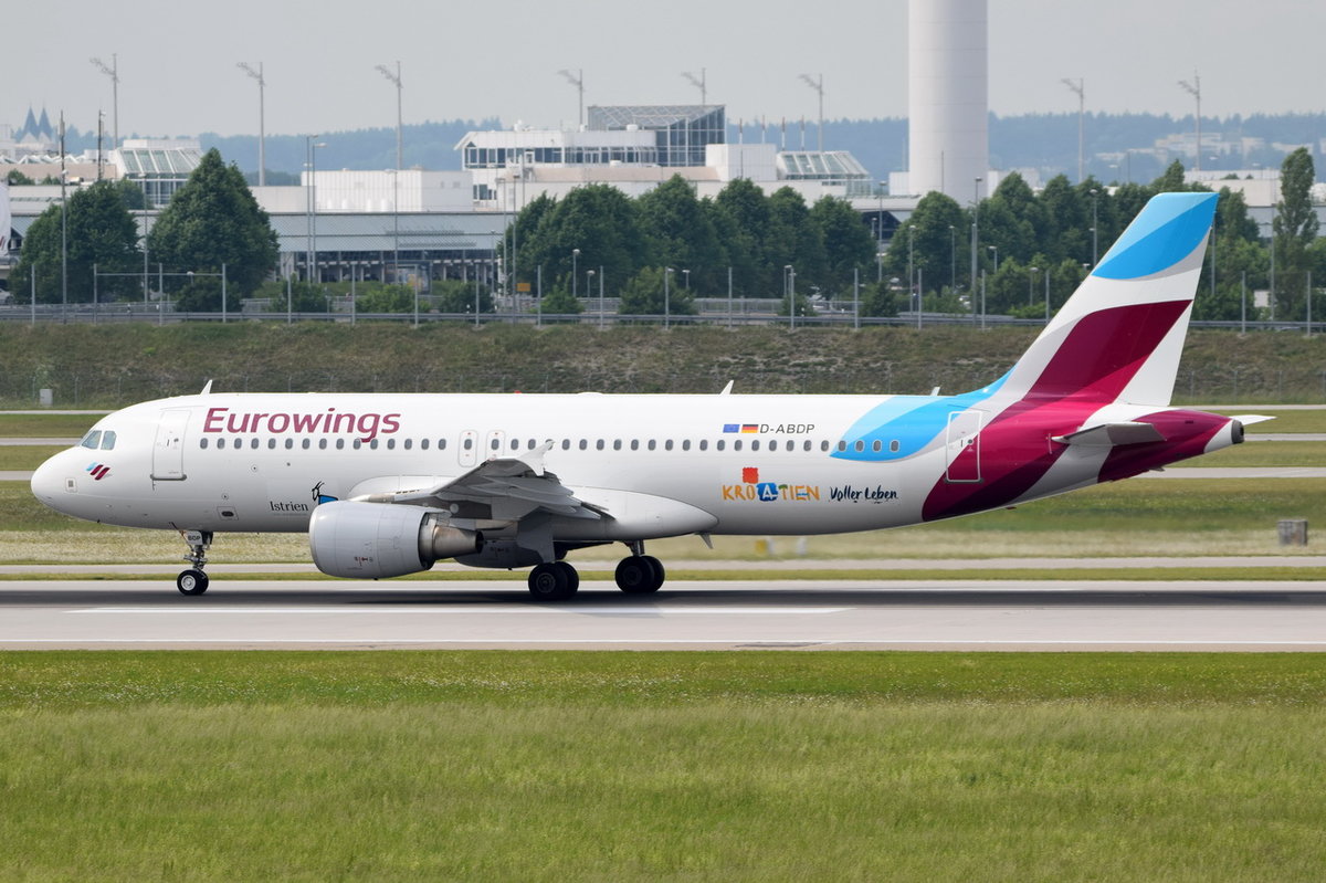 D-ABDP Eurowings Airbus A320-214   , MUC  02.06.2017