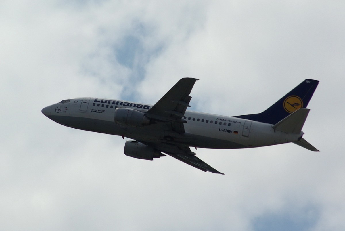 D-ABIW Lufthansa Boeing 737-530  in Frankfurt am 16.07.2014 gestartet