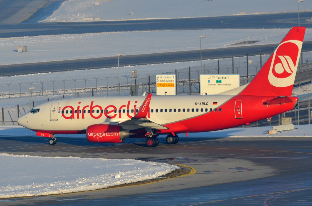 D-ABLD Air Berlin Boeing 737-76J(WL)   zum Start am 01.01.2015 in München