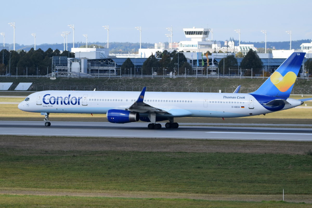 D-ABOA Condor Boeing 757-330(WL)  , MUC, ,15.10.2016