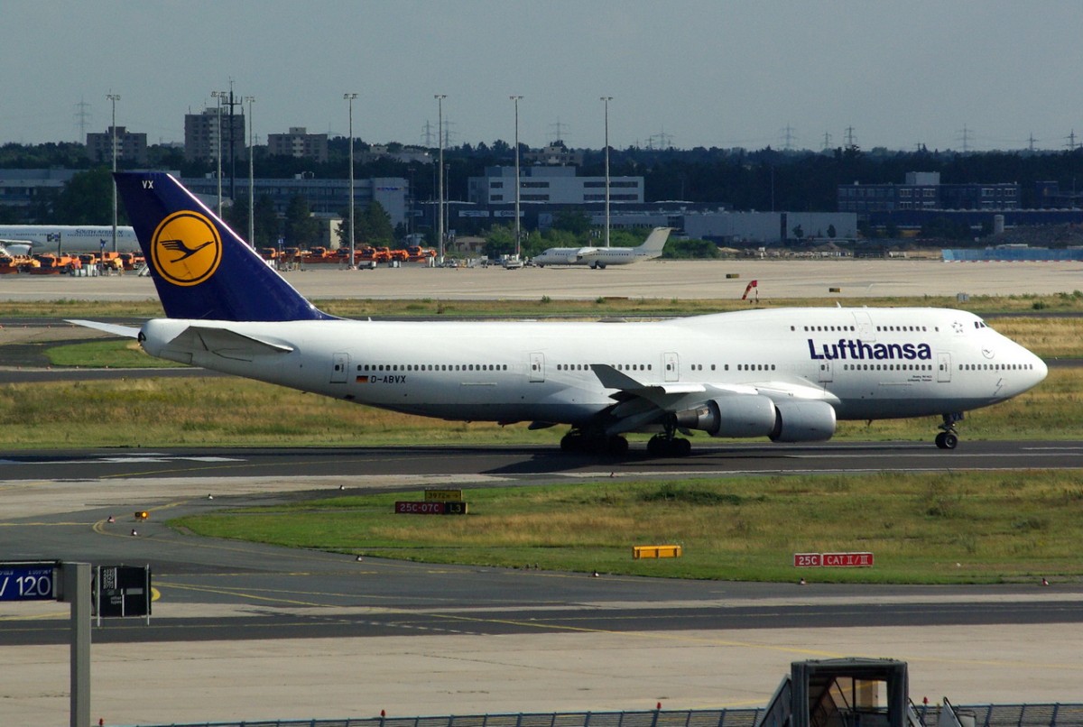 D-ABVX Lufthansa Boeing 747-430   zumStart in Frankfurt 15.07.2014