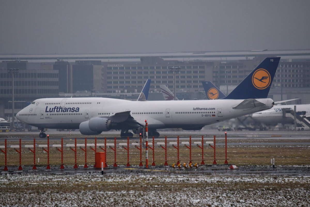 D-ABYG Lufthansa Boeing 747-830  Baden-Württemberg   , FRA , 04.12.2017