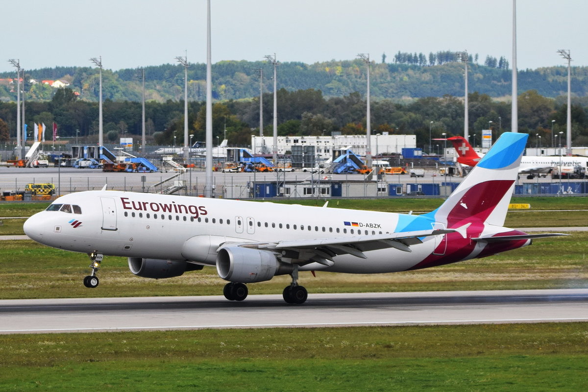 D-ABZK Eurowings Airbus A320-216  , MUC , 02.10.2017