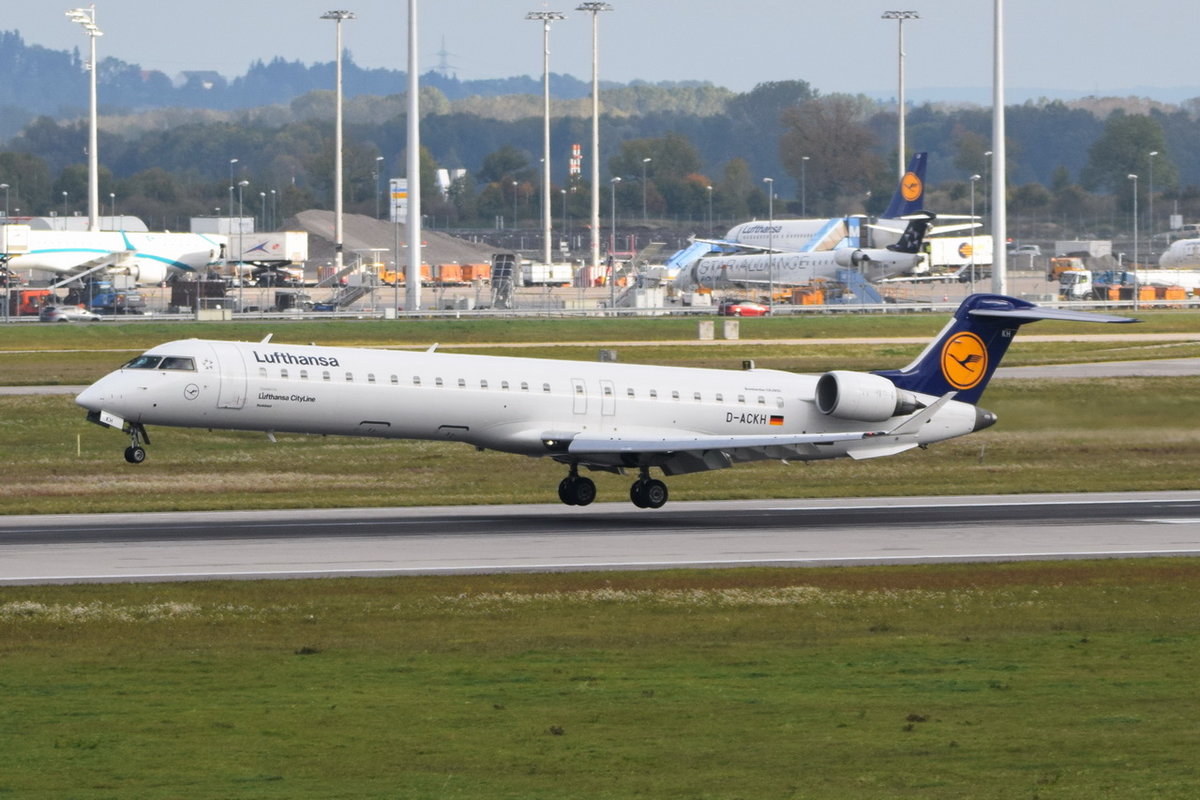 D-ACKH Lufthansa CityLine Canadair CL-600-2D24 Regional Jet CRJ-900LR  , MUC , 07.10.2017