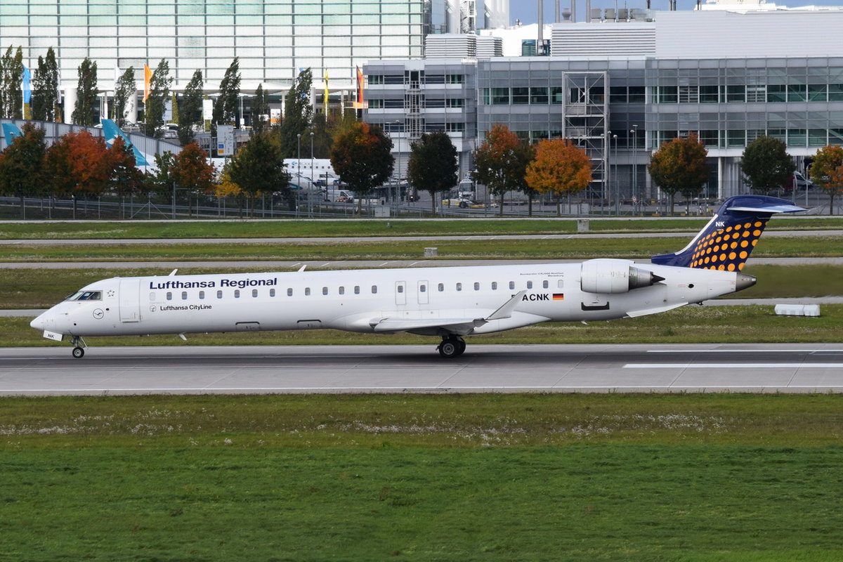 D-ACNK Lufthansa CityLine Canadair CL-600-2D24 Regional Jet CRJ-900LR  , MUC , 03.10.2017