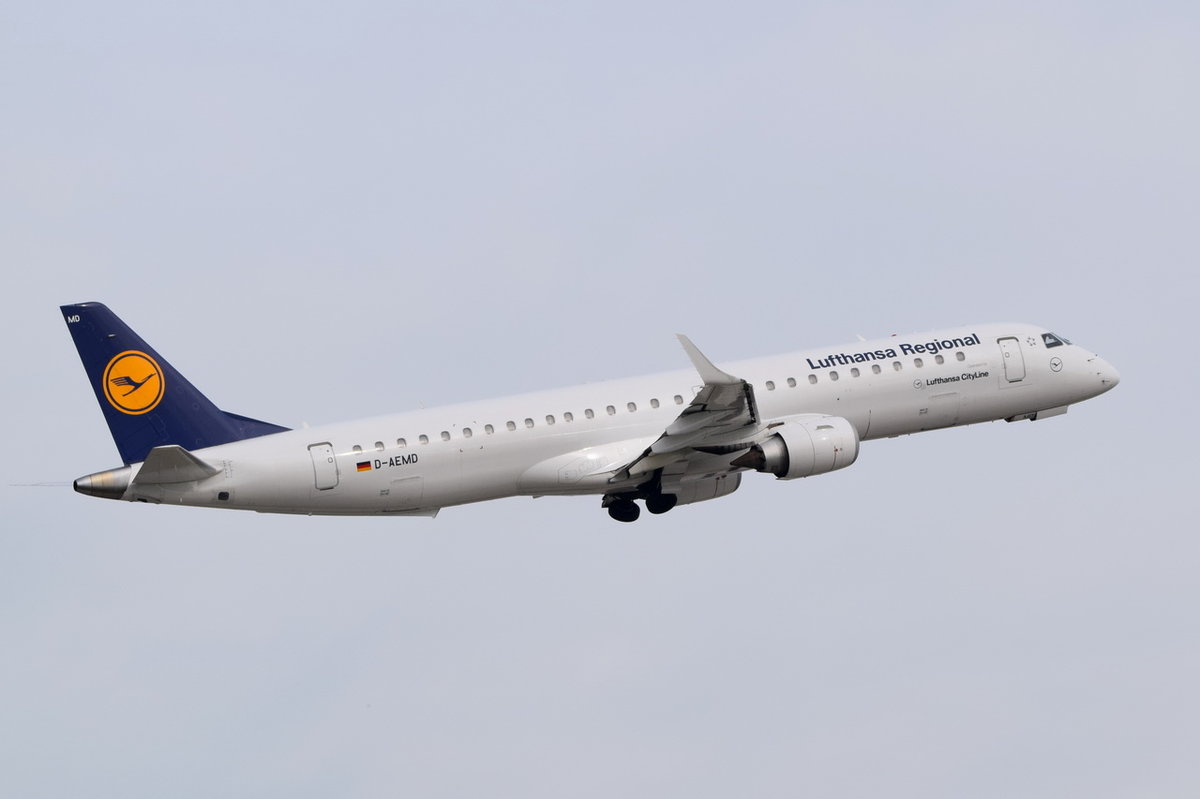 D-AEMD Lufthansa CityLine Embraer ERJ-195LR (ERJ-190-200 LR)  , MUC , 14.10.2016