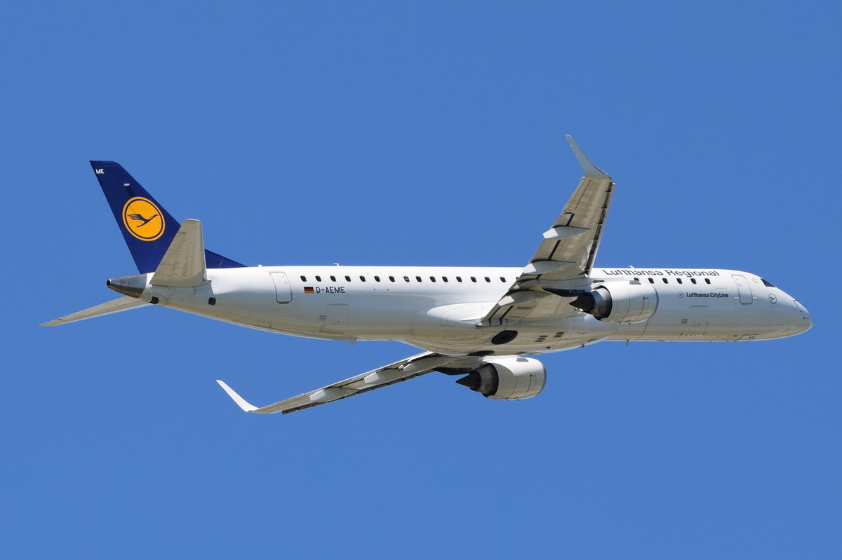 D-AEME Lufthansa CityLine Embraer ERJ-195LR (ERJ-190-200 LR)  , MUC , 19.06.2017