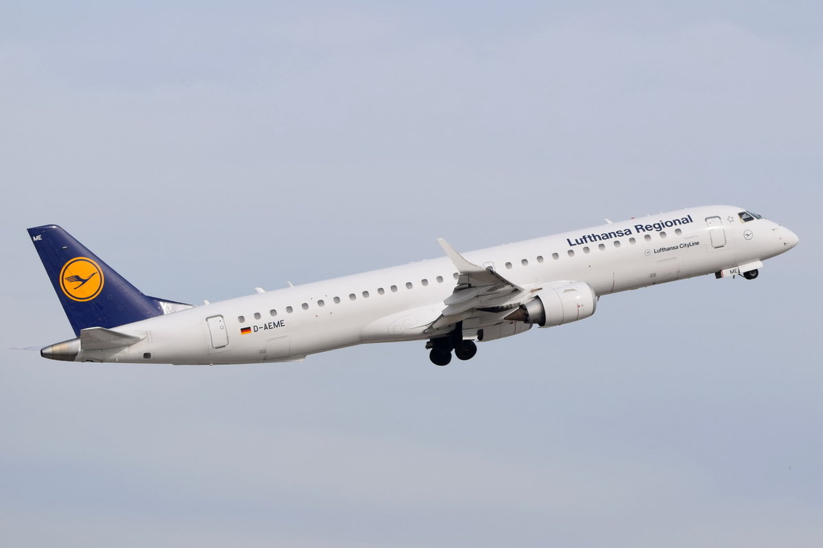 D-AEME Lufthansa CityLine Embraer ERJ-195LR (ERJ-190-200 LR)  , MUC , 14.10.2016