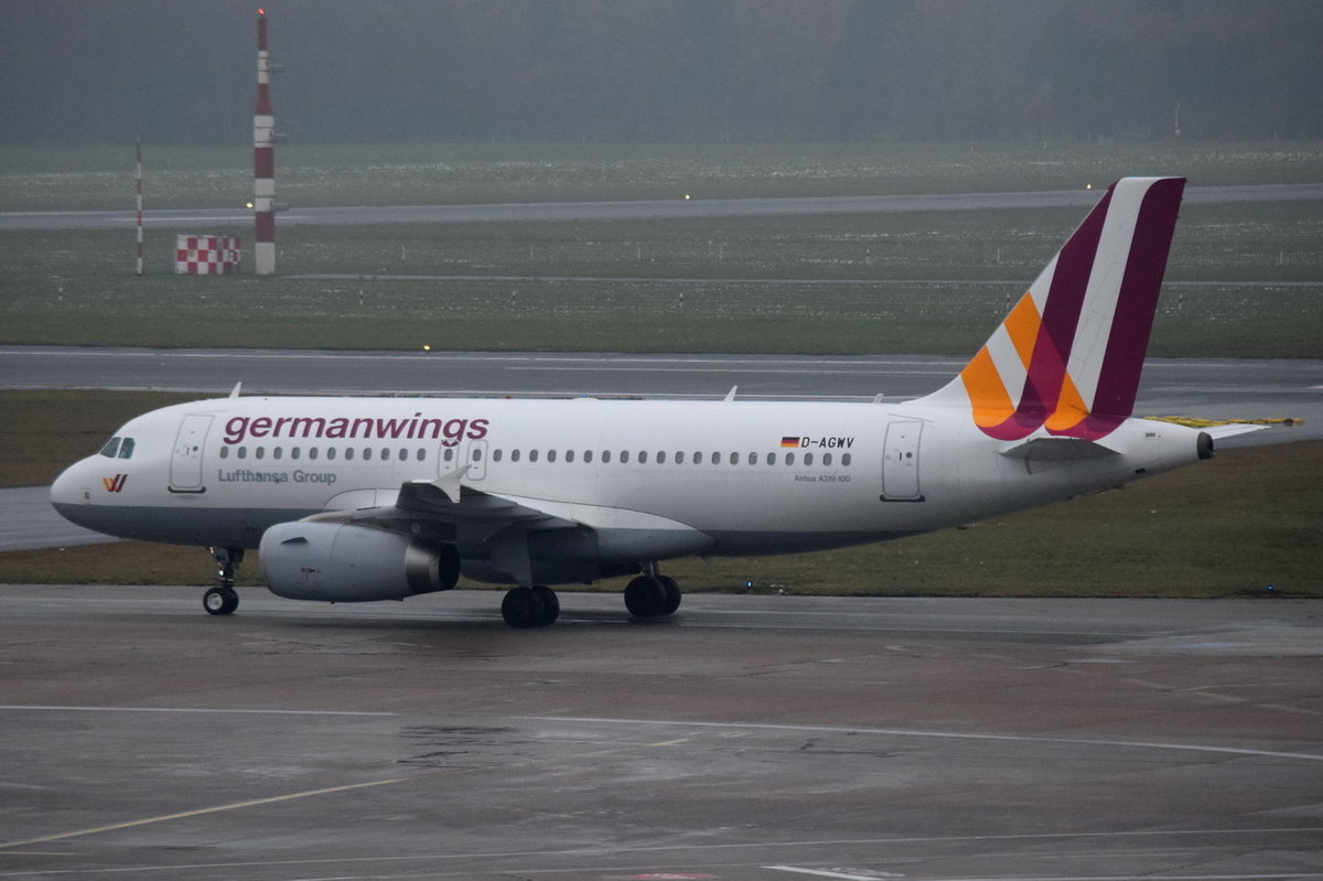 D-AGWV Germanwings Airbus A319-132  , HAM , 10.11.2016