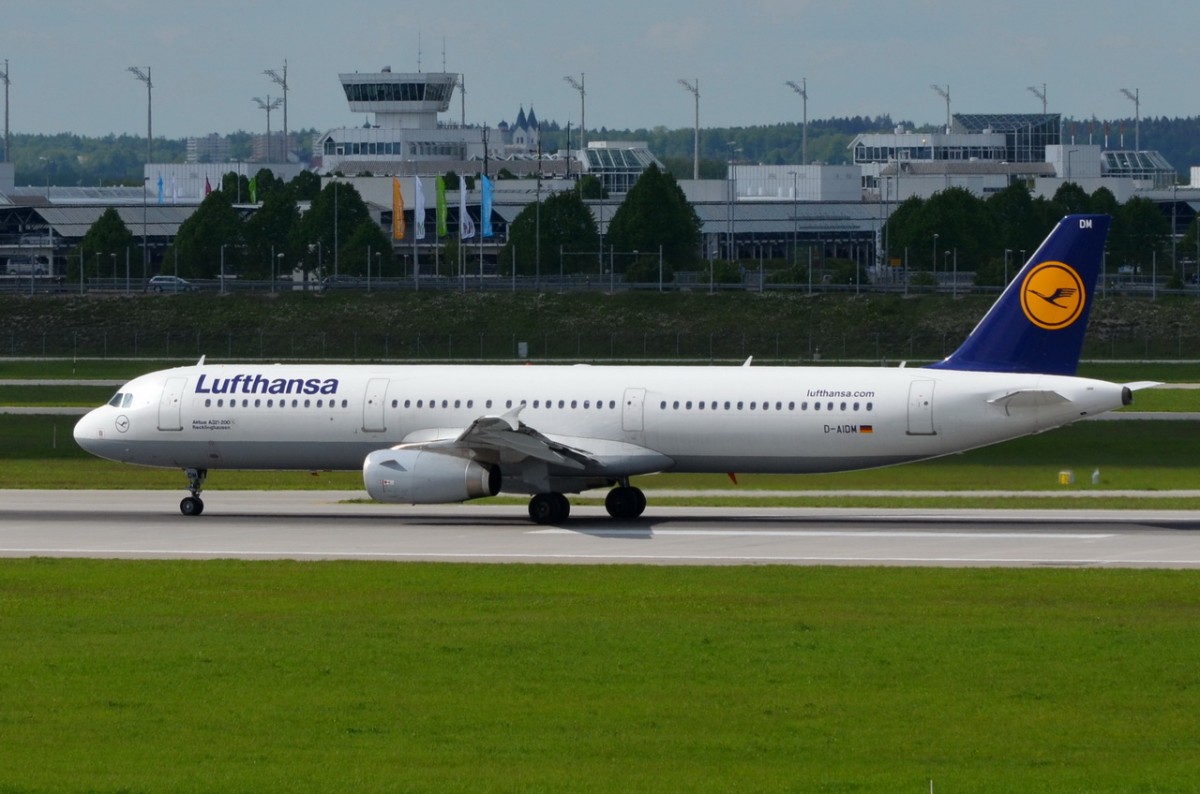 D-AIDM Lufthansa Airbus A321-231   Recklinhausen   in München gelandet  10.05.2015
