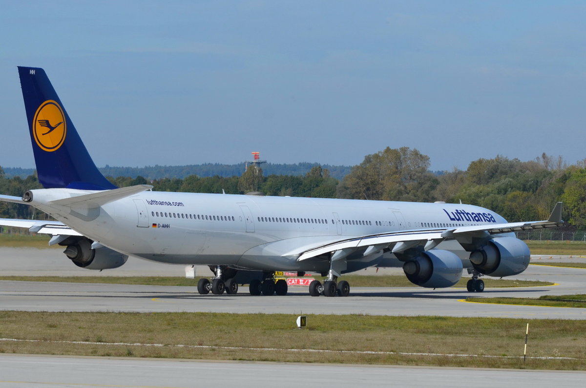 D-AIHH Lufthansa Airbus A340-642  Wiesbaden   , MUC , 15.10.2016