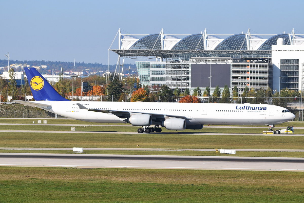 D-AIHU Lufthansa Airbus A340-642  , MUC , 13.10.2018