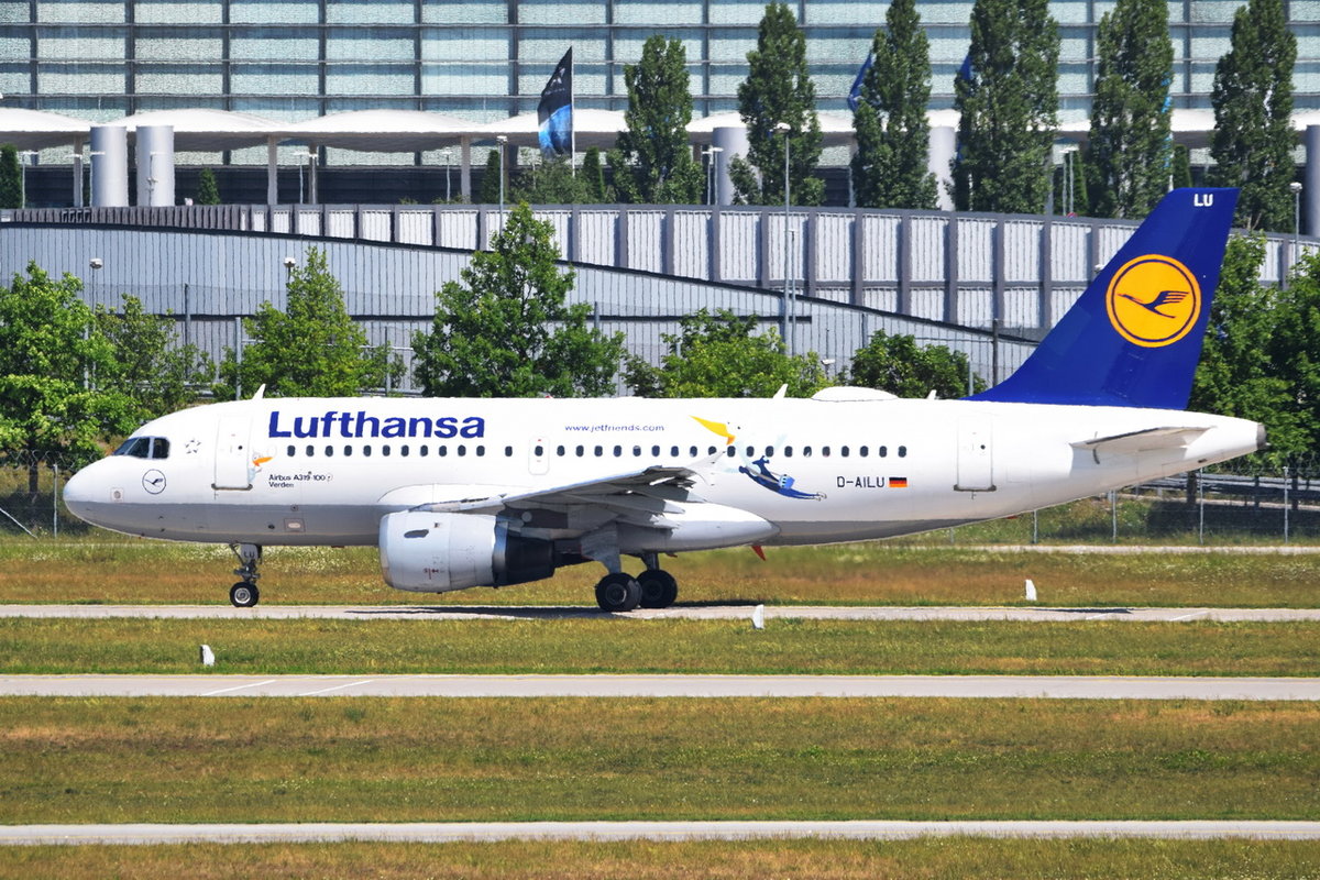 D-AILU Lufthansa Airbus A319-114  Verden   , MUC , 21.05.2018