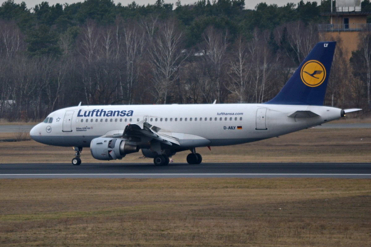 D-AILY Lufthansa Airbus A319-114   18.02.2014  Berlin-Tegel