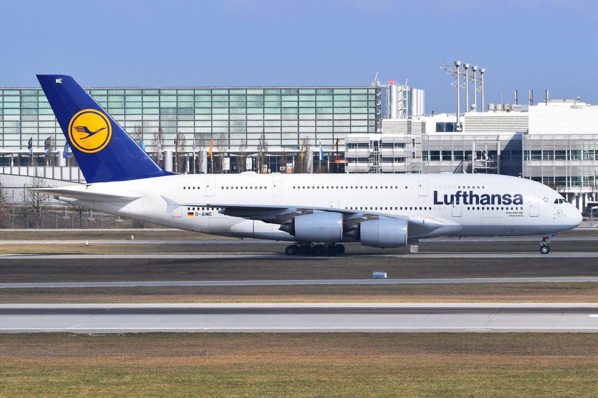 D-AIME Lufthansa Airbus A380-841  Johannesburg   , 29.03.2019 , MUC 