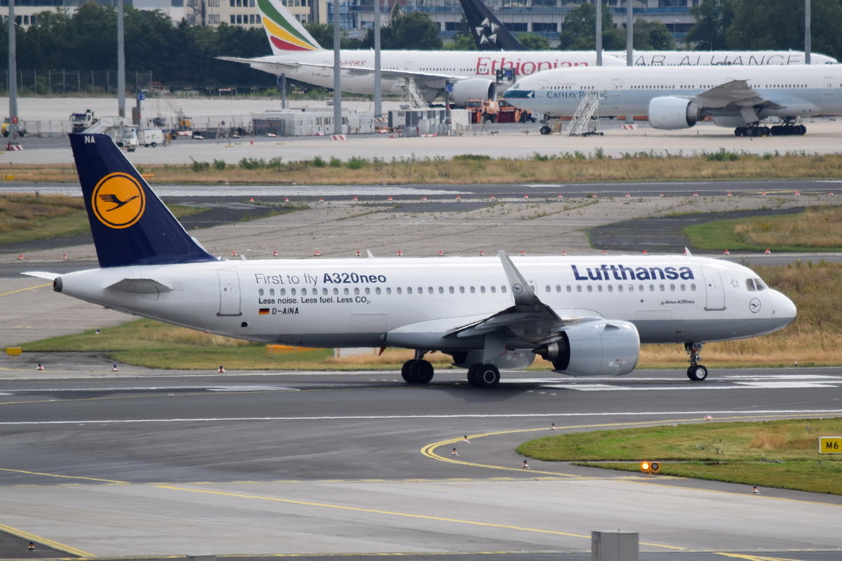 D-AINA Lufthansa Airbus A320-271n(WL)  in Frankfurt am Start am 01.08.2016