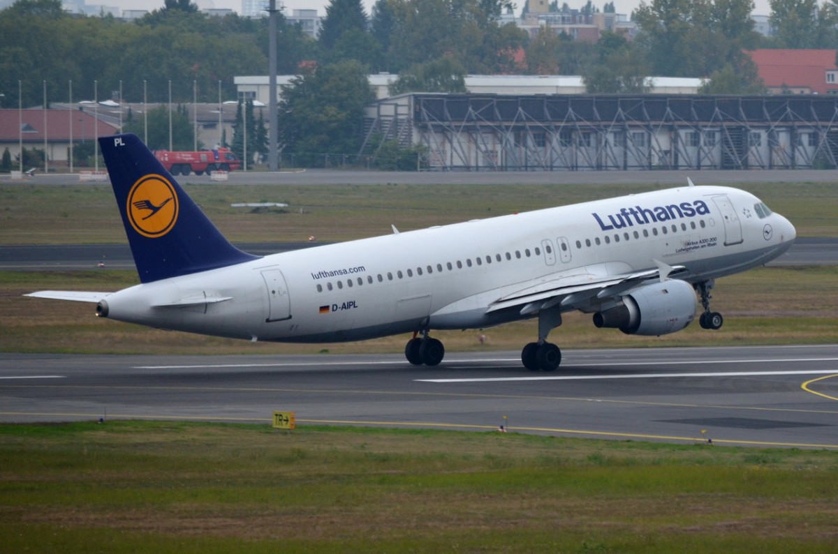 D-AIPL Lufthansa Airbus A320-211    beim Start in Tegel am 12.09.2014
